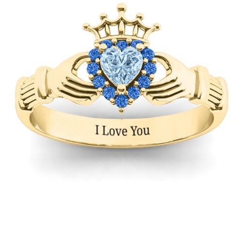 Claddagh with Halo Ring