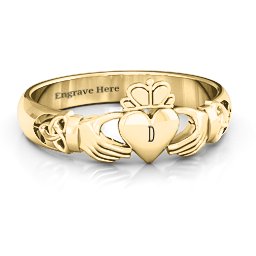 Celtic Knotted Claddagh Ring