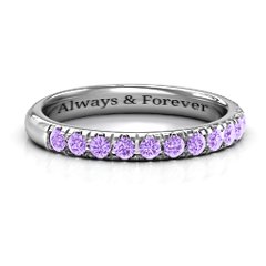 Love All Around Ring – 10K Rose Gold with Amethyst