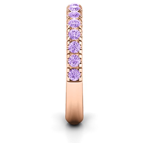 Love All Around Ring – 10K Rose Gold with Amethyst