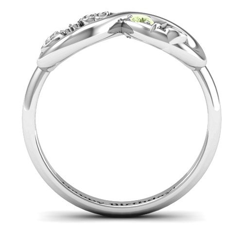 Sweet 16 with Birthstone Infinity Ring