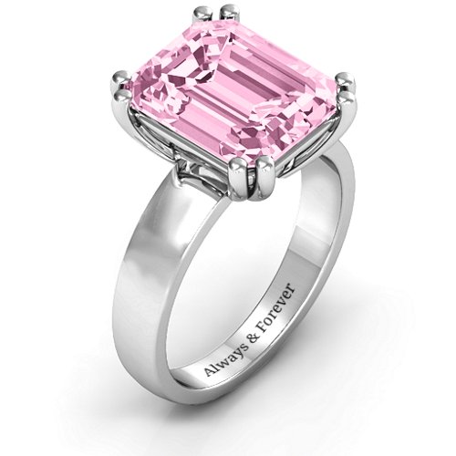 Basket Set Emerald Cut Ring