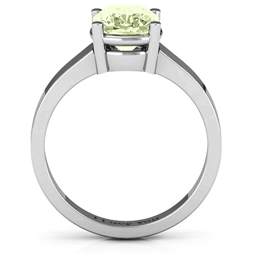 Cushion Cut Solitaire Ring