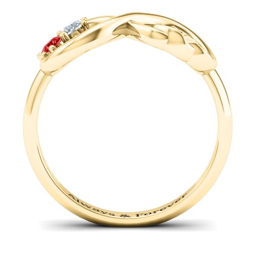 Double the Love Infinity Ring