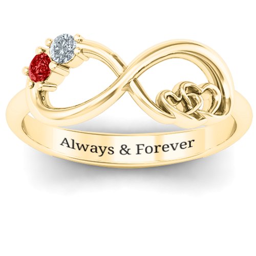 Double the Love Infinity Ring