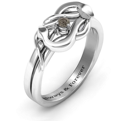 Snake Lover's Knot Ring