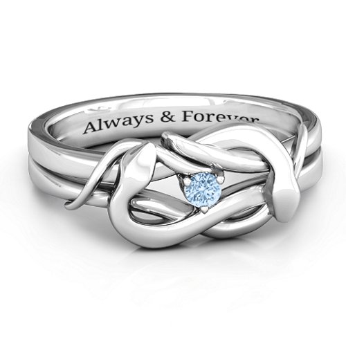 Snake Lover's Knot Ring