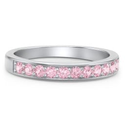 Shadow Band of Stones Ring