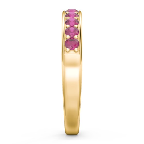 Shadow Band of Stones Ring