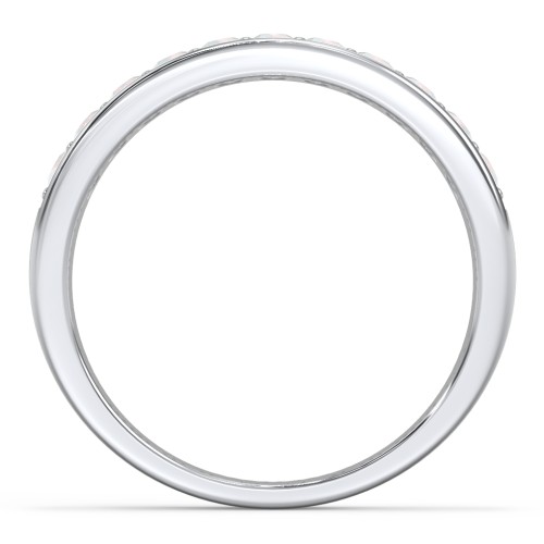 Shadow Band of Stones Ring