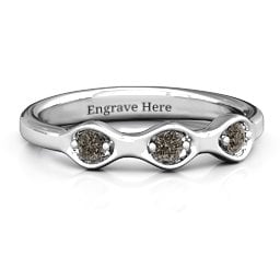 1-4 Infinite Wave Multi Stone Ring