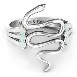 Zig Zag Snake Ring
Snake Ring with Birthstone