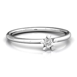 Stackr Hugging Heart Stone Ring