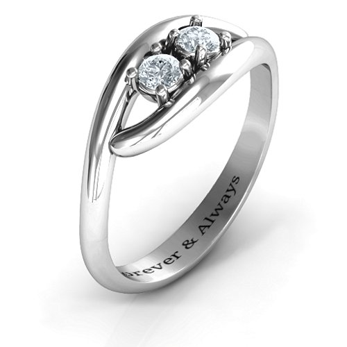 Perfect Pair Couple's Ring – Sterling Silver with Cubic Zirconia