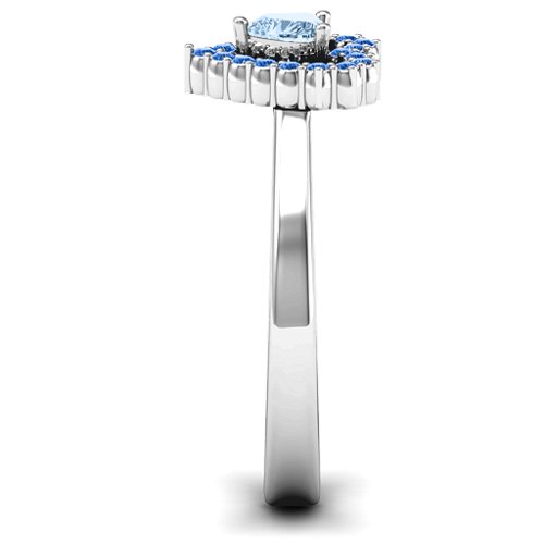 Heart in Heart Halo Ring