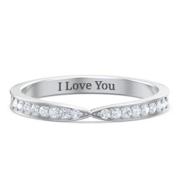 Tapered Stacking Band with Accents