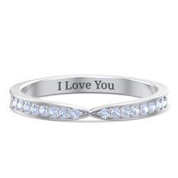 Tapered Stacking Band with Accents