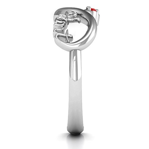 Aunt's Infinite Love Ring with Stones