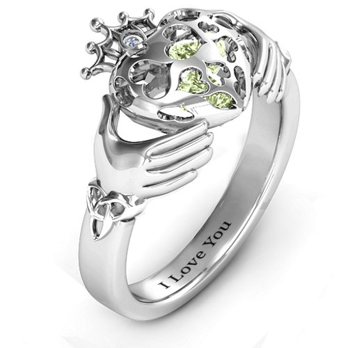 Caged Hearts Claddagh Ring