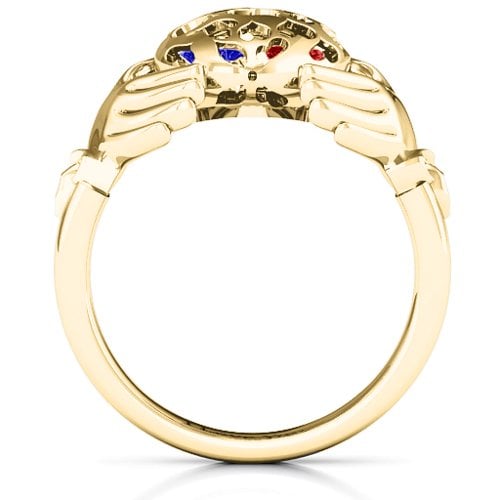 Caged Hearts Claddagh Ring