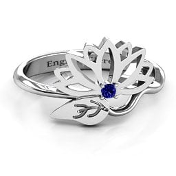 Leaves and Lotus Wrap Ring