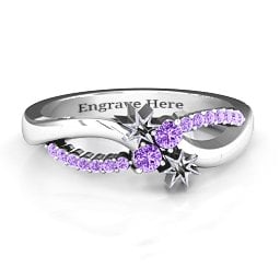 Light Up My Life Infinity Ring with Accent Stones