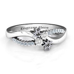 Light Up My Life Infinity Ring with Accent Stones