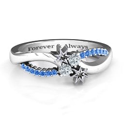 Light Up My Life Infinity Ring with Accent Stones