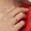 Double Infinity Gemstone Ring with Accents – 10K White Gold with Cubic Zirconia and White Premium Zirconia