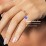 Double Infinity Gemstone Ring with Accents – 10K White Gold with Cubic Zirconia and White Premium Zirconia