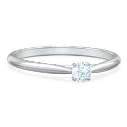 Classic Solitaire Sparkle Ring