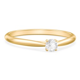 Classic Solitaire Sparkle Ring