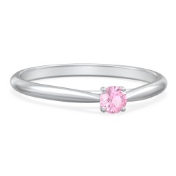 Classic Solitaire Sparkle Ring