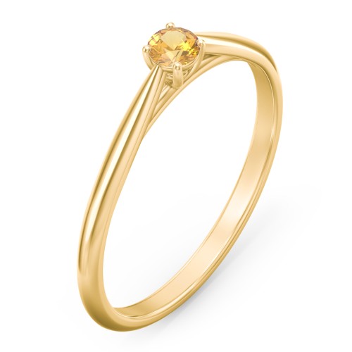 Classic Solitaire Sparkle Ring