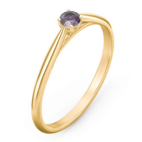 Classic Solitaire Sparkle Ring