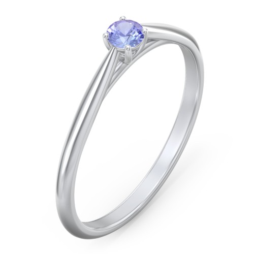 Classic Solitaire Sparkle Ring