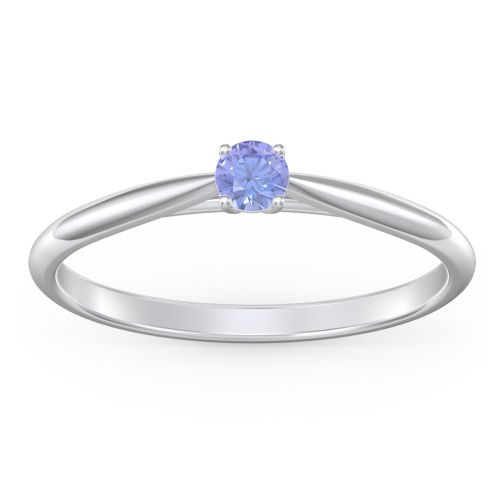 Classic Solitaire Sparkle Ring