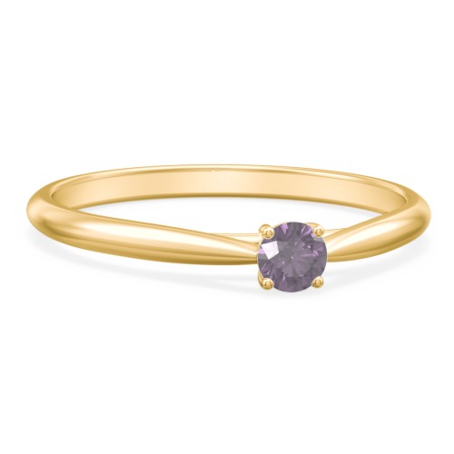 Classic Solitaire Sparkle Ring