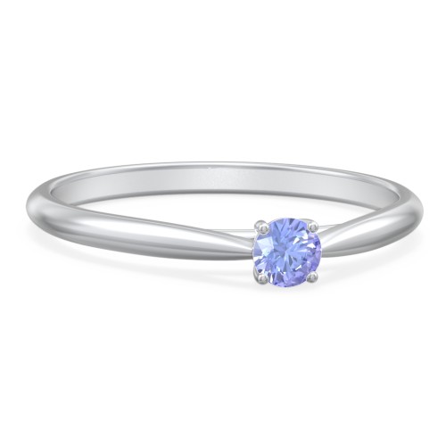 Classic Solitaire Sparkle Ring