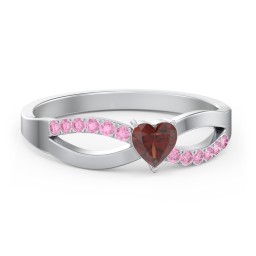 Split Shank Heart Promise Ring