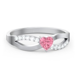 Split Shank Heart Promise Ring
