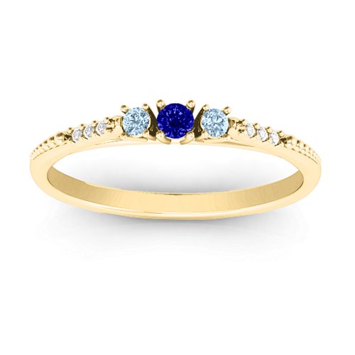 Trinity Ring on Accented Band