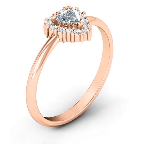 Heart with Halo Promise Ring