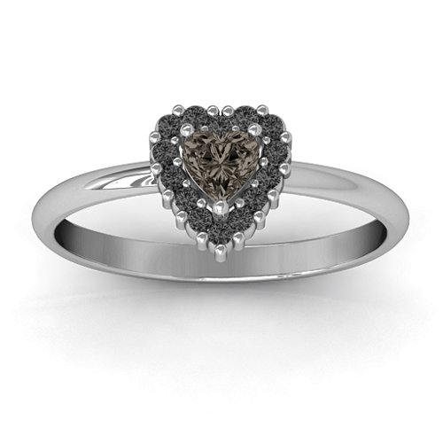 Heart with Halo Promise Ring