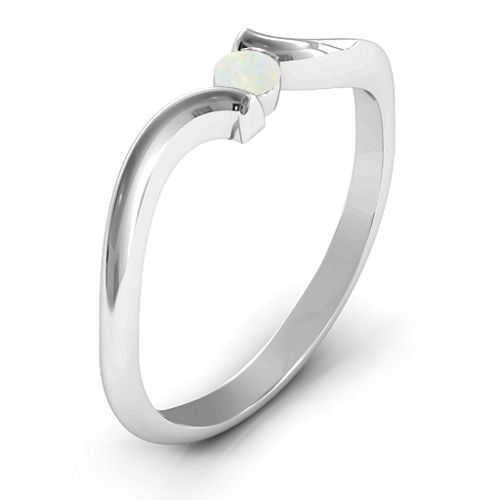 For Always Ring – Sterling Silver with Opal