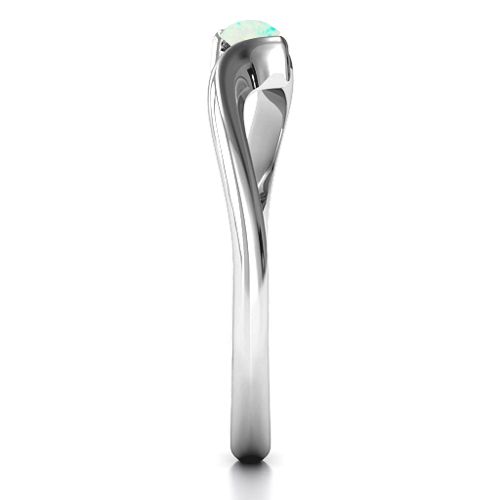 For Always Ring – Sterling Silver with Opal