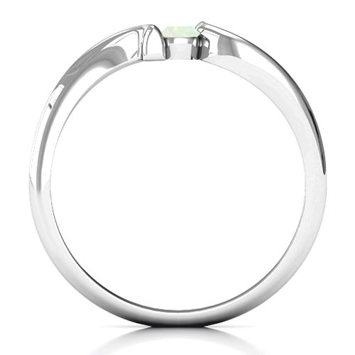 For Always Ring – Sterling Silver with Opal