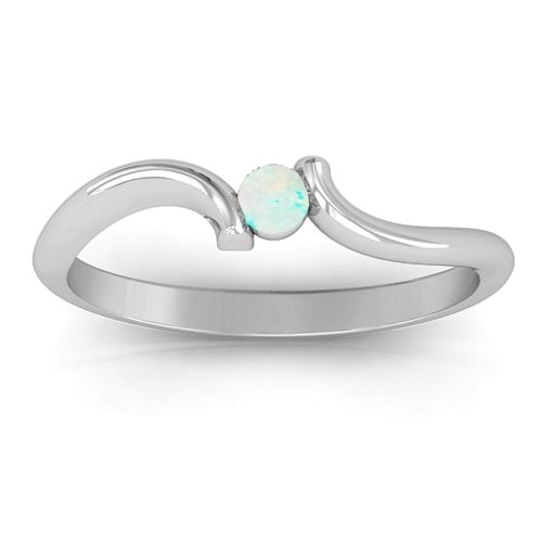 For Always Ring – Sterling Silver with Opal