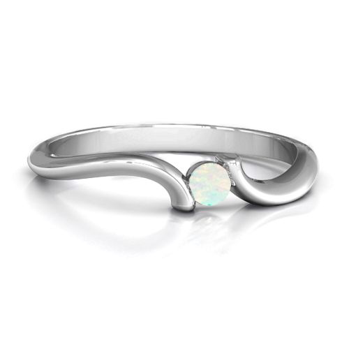 For Always Ring – Sterling Silver with Opal