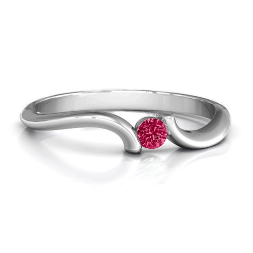 For Always Ring – Sterling Silver with Ruby
